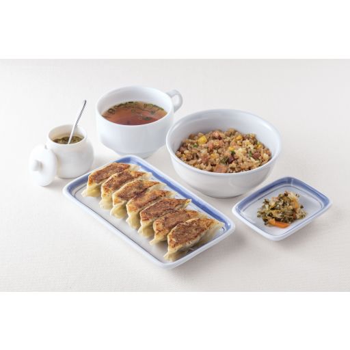 ぎょうざ７個定食（半チャーハン）-0