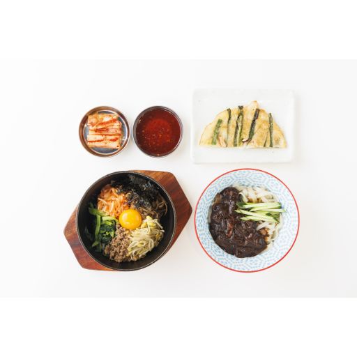 HALF ＆ HALF SET　石焼ビビンバ ＆ジャージャー麺-0