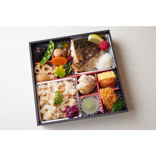 茜(あかね)季節の焼魚と炊き込みご飯弁当-0