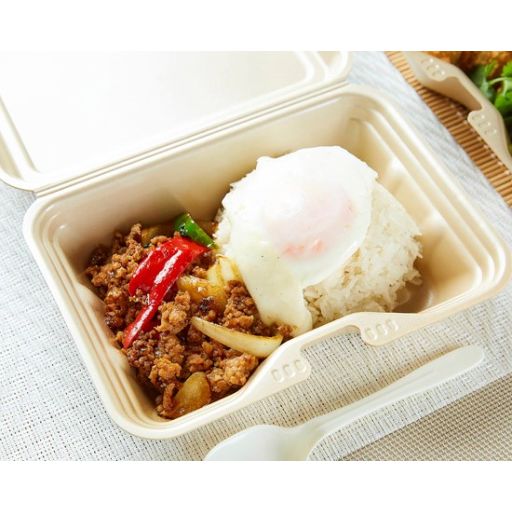 鶏肉のガパオ炒めご飯-0