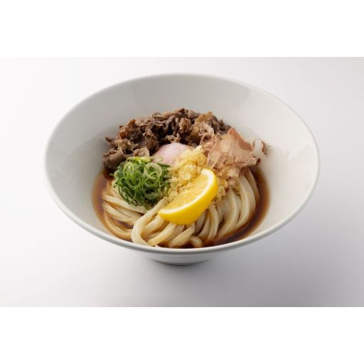 肉玉ぶっかけうどん（冷）/Cold Udon with Beef and Egg-0