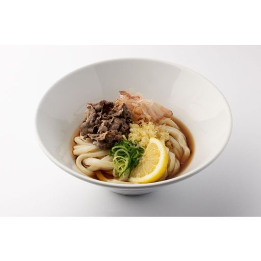 肉ぶっかけうどん（冷）/Cold Udon with beef -0
