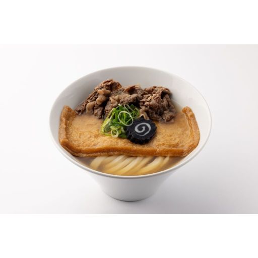 肉きつねうどん温/Udon with Beef and KITSUNE	1,900-0