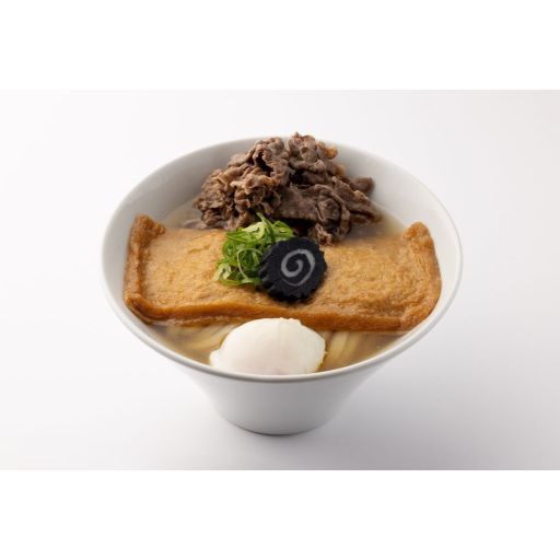 肉玉きつねうどん/Udon with Beef, Egg and KITSUNE-0