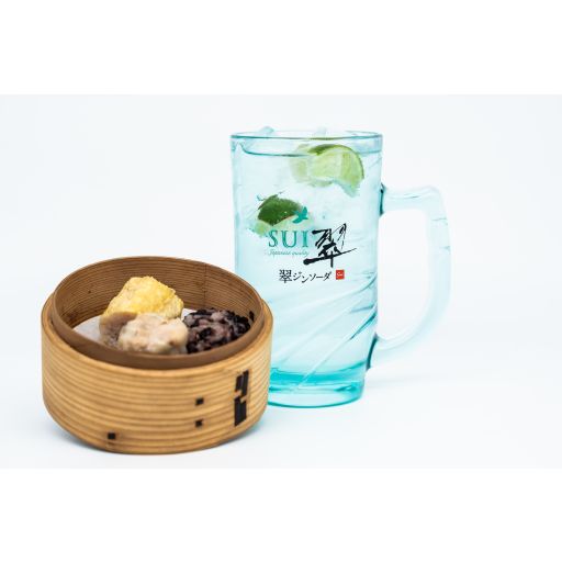 メガジョッキの翠ジンと焼売セット-0