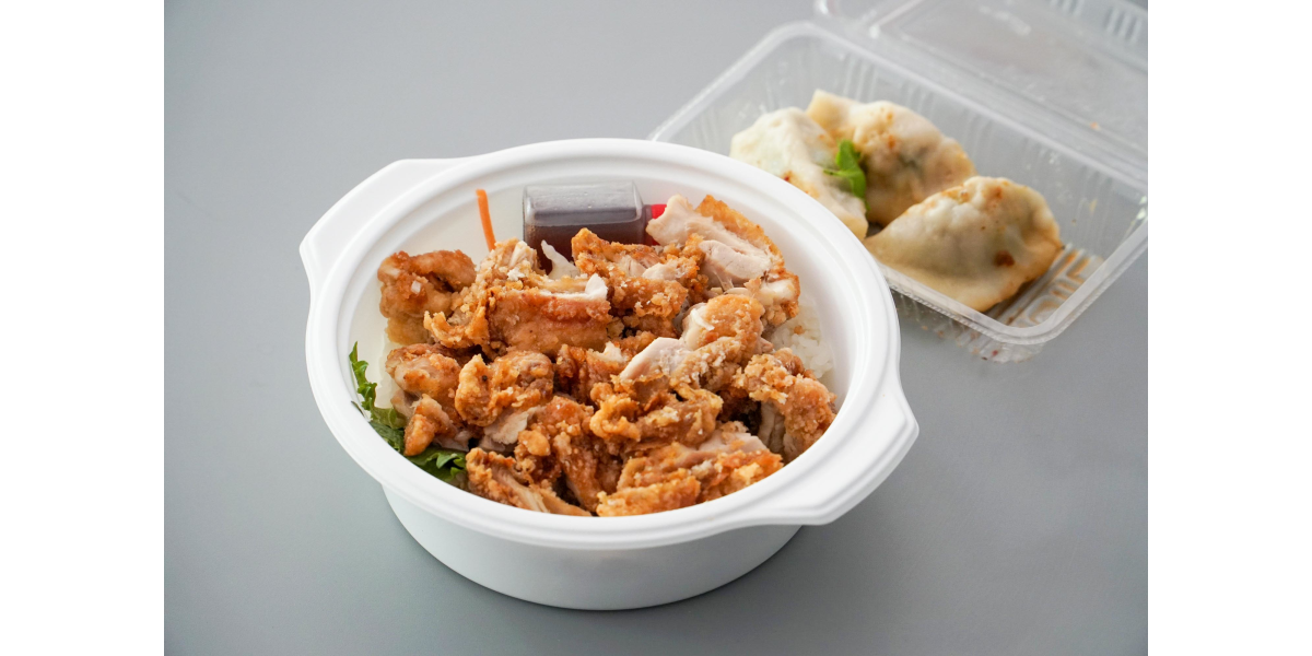 龍鳳酒家 油淋鶏丼水餃子セット New Port ニューポート デリバリープラットフォーム