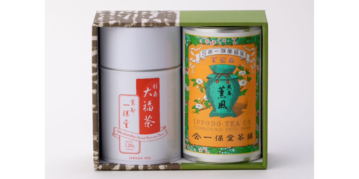 一保堂茶舗 東京丸の内店 | 新春 大福茶・煎茶 薫風（中缶