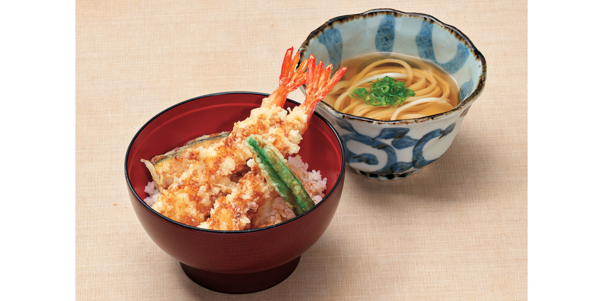 1125 創作手延べうどん びんむぎ | 大海老天丼(小うどんセット