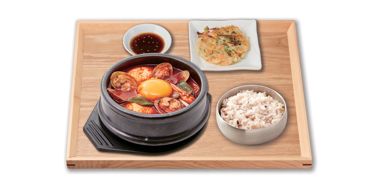 お膳⑤(松)⑅韓国 韓美膳 mozoワンダーシティ店 | スンドゥブのチヂミセット | ニュー