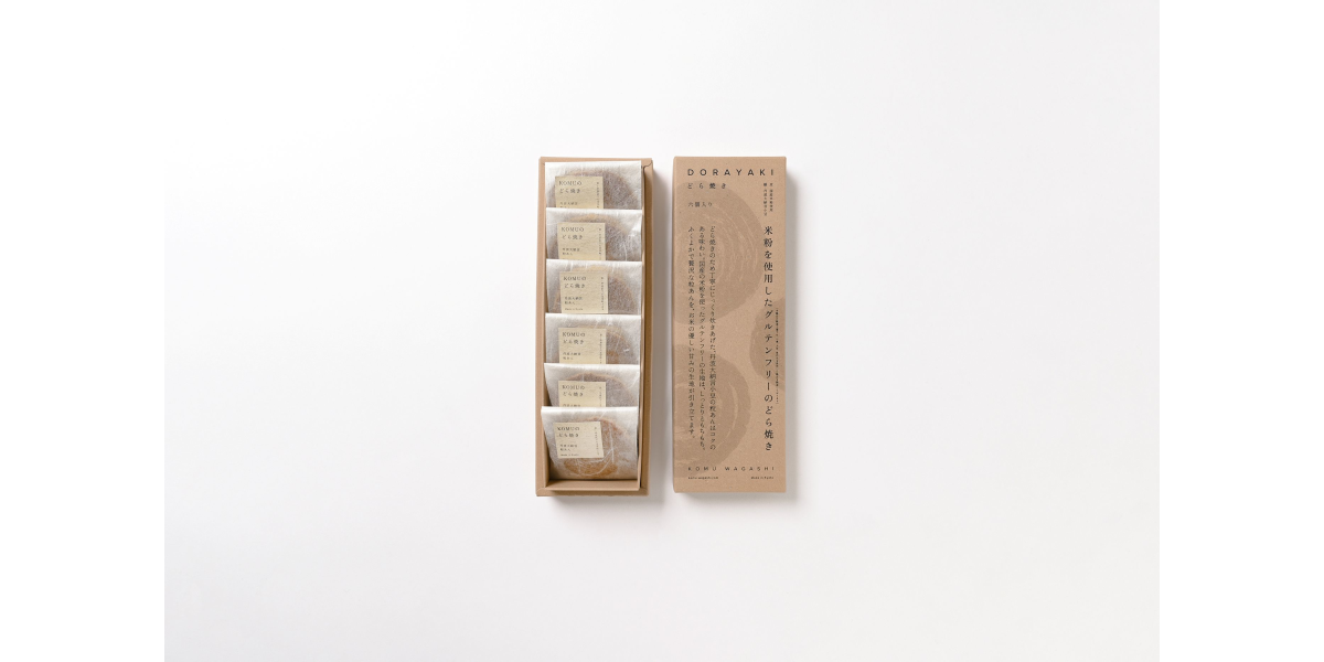 KOMU WAGASHI | 丹波大納言小豆 どら焼き 6個入り | TANOMO GIFT