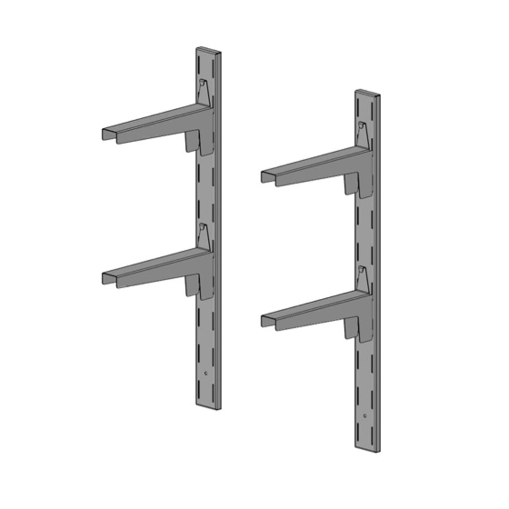 Simply Stainless Adjustable Wall Shelf Brackets Kit