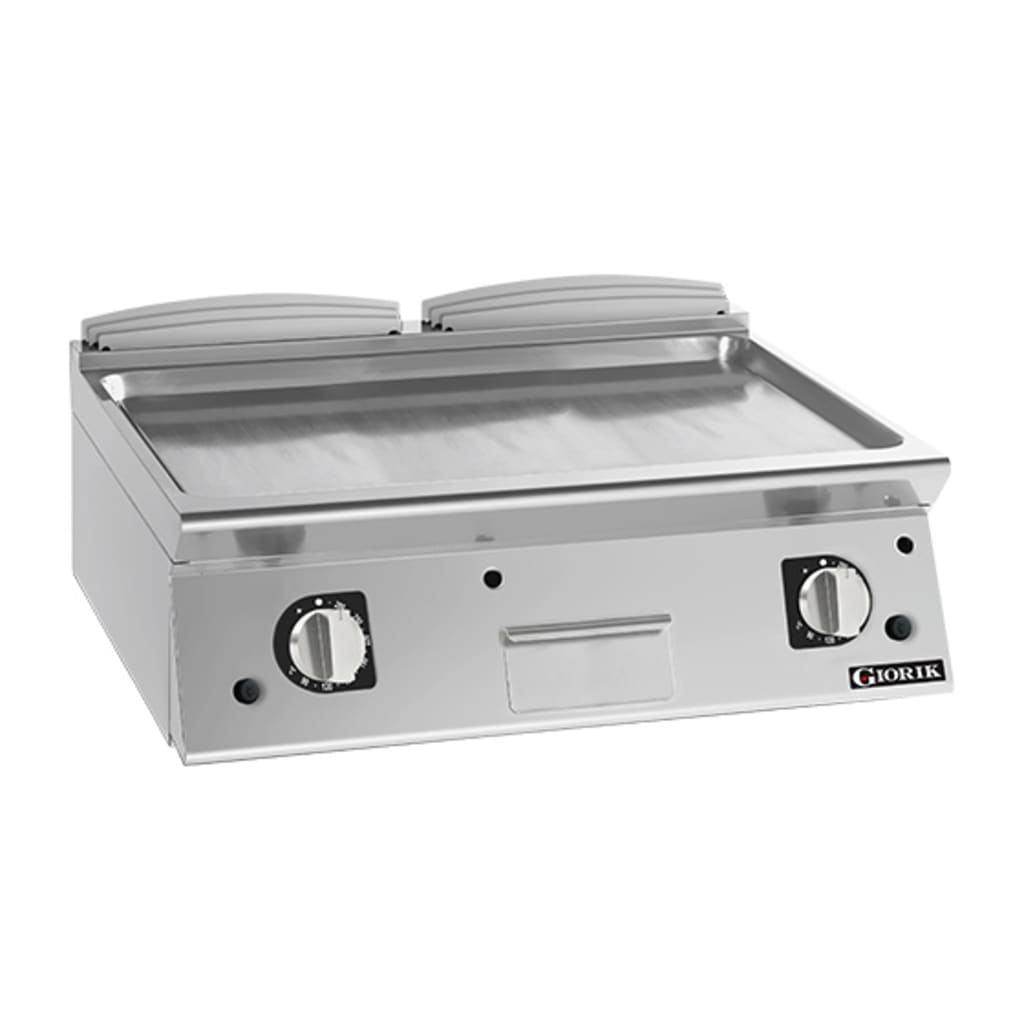 Giorik 700 Series 800mm wide Smooth Satin Satin Chrome Gas Frytop FLG741TCRXT.P