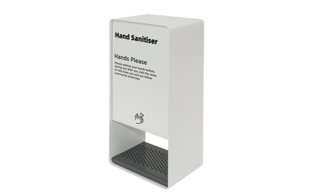White Pass Through Hand Sanitiser Dispenser