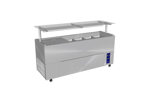 Culinaire Chillair Heavy Duty Mobile Refrigerated Island Buffet With Gantry
