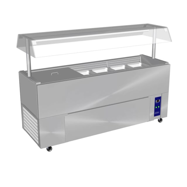 Culinaire Chillair Heavy Duty Mobile Refrigerated Island Buffet With Gantry