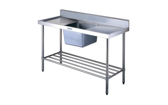 Simply Stainless Sink Bench with Splashback SS05