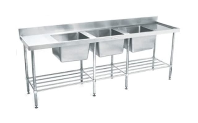 Simply Stainless Triple Bowl Sink Bench SS24
