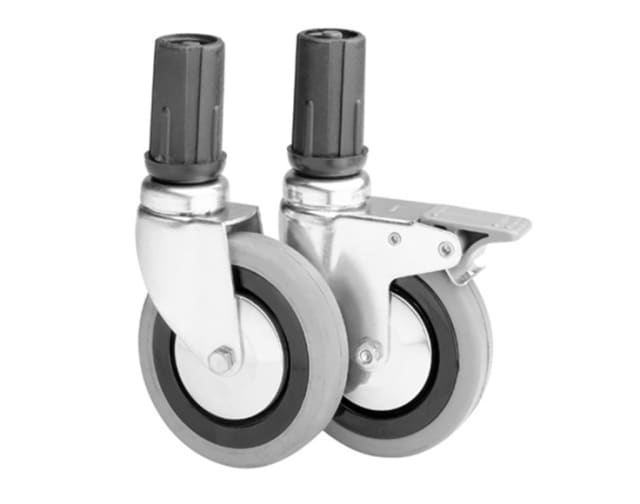 Simply Stainless Non-Locking Rubber Castors SSCAS