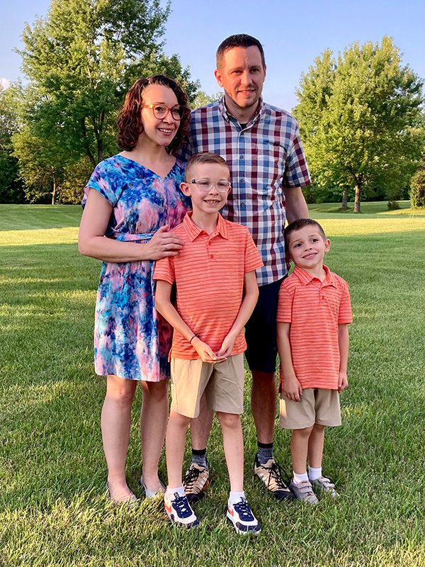 The Wyatt family posing.