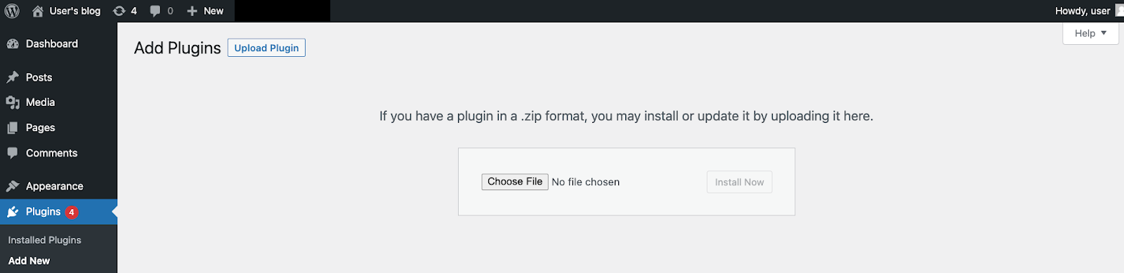 Selecting the wp-graphql folder