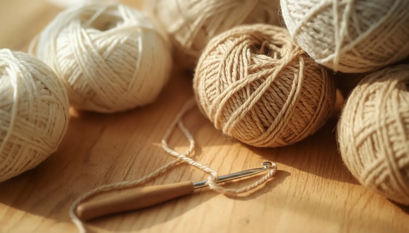 Các cuộn len cotton nhiều màu phù hợp cho người mới học móc amigurumi