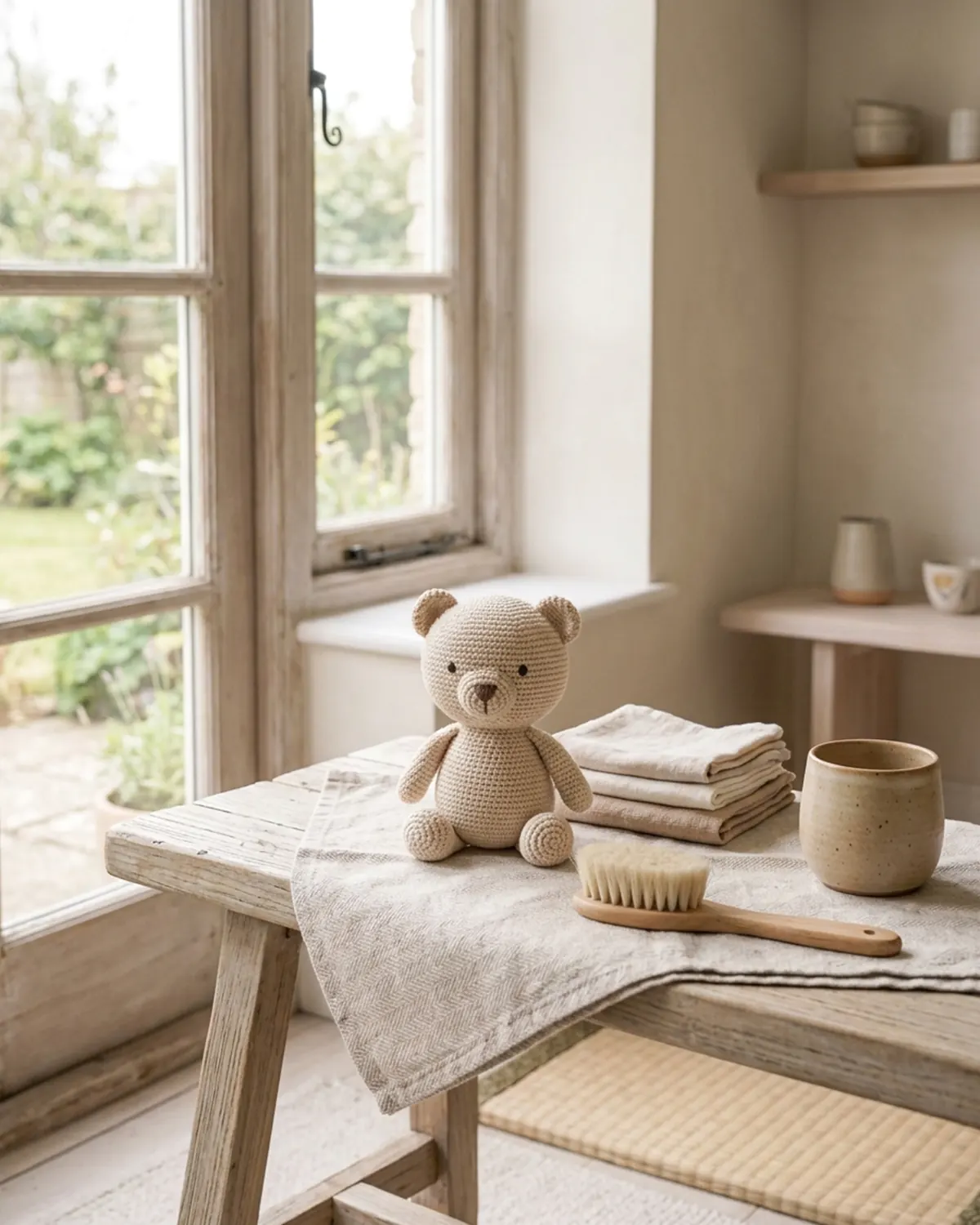 Thú len handmade được làm khô tự nhiên sau khi vệ sinh