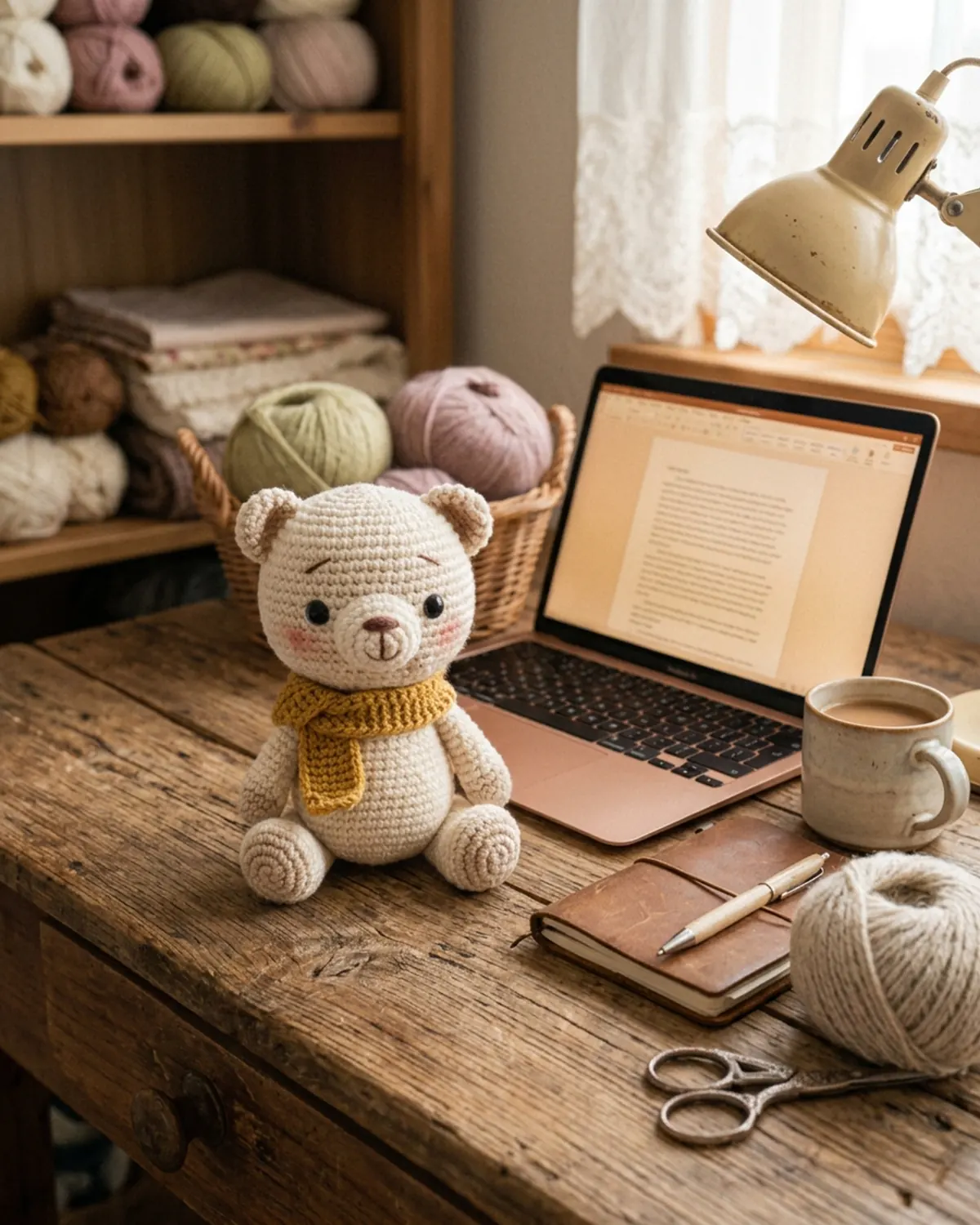Little Friend thú len handmade đồng hành trên bàn làm việc