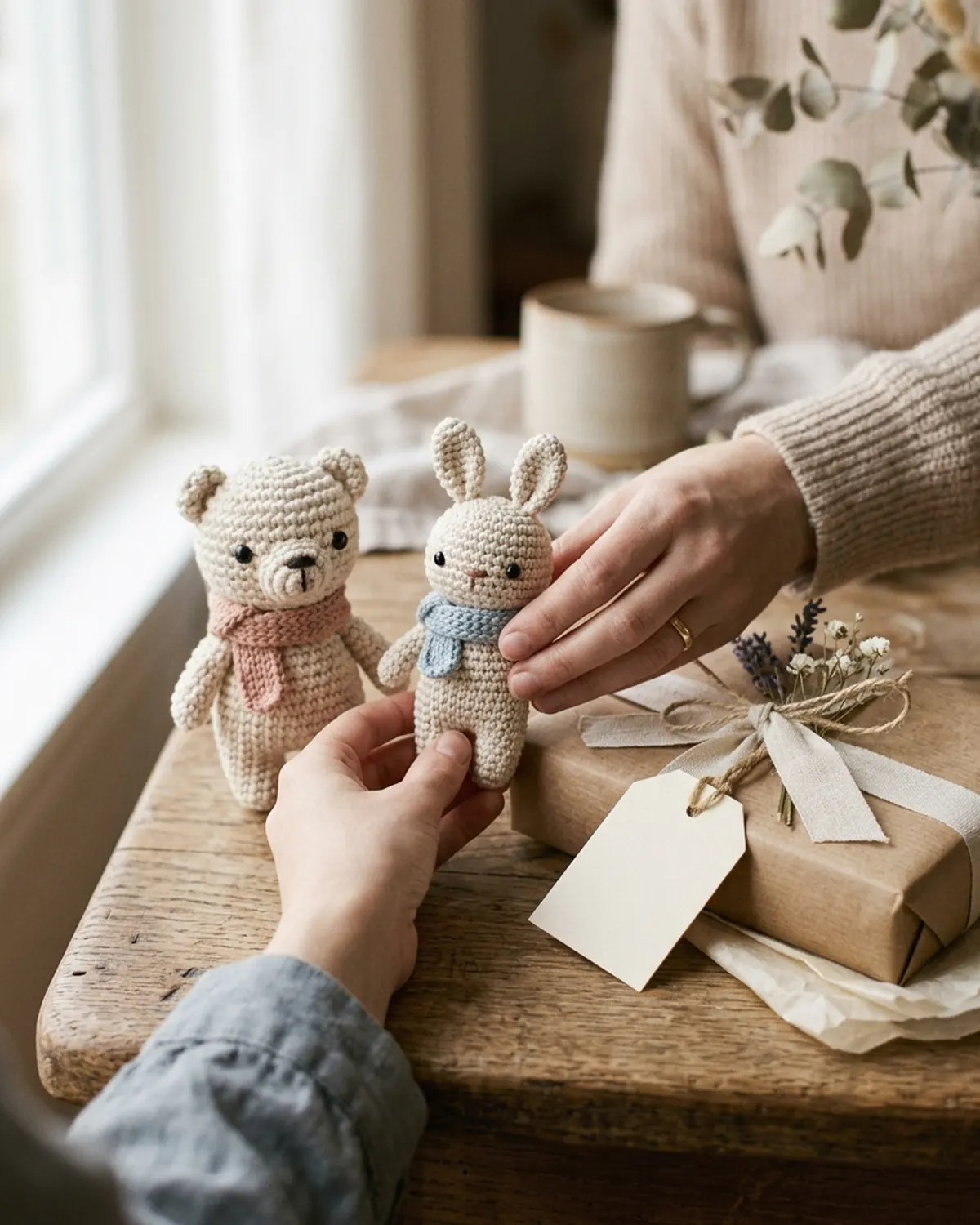 Little Friend thú len handmade được trao làm món quà nhỏ