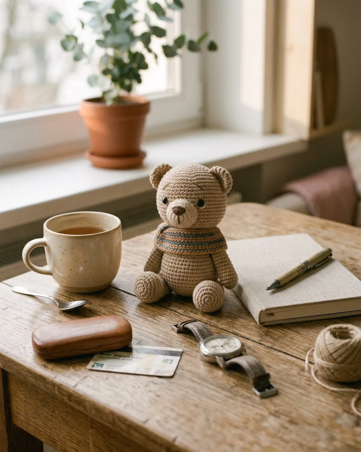 Một Little Friend thú len handmade trở thành người bạn nhỏ trong cuộc sống hàng ngày