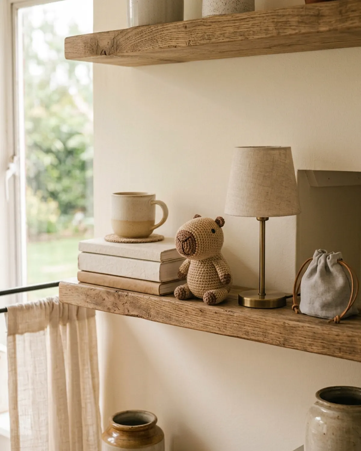 Chú capybara len handmade trở thành một Little Friend trong góc nhỏ