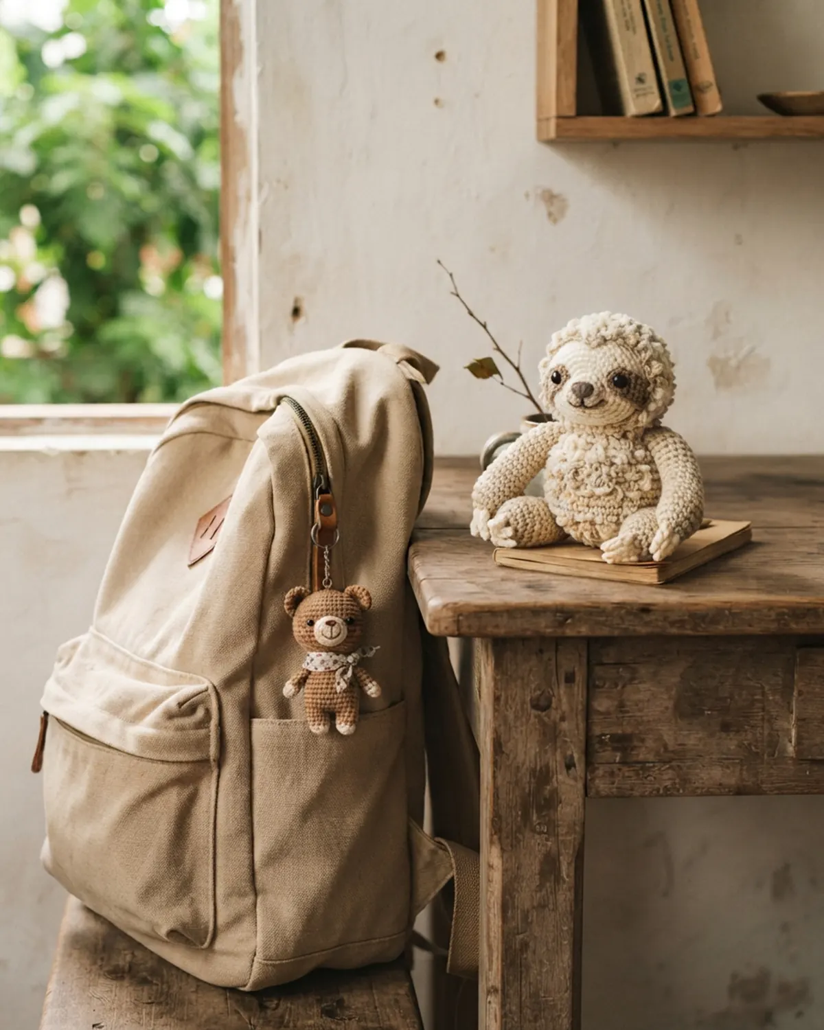 Móc khóa len handmade nhỏ đồng hành cùng người nhận trong cuộc sống hàng ngày