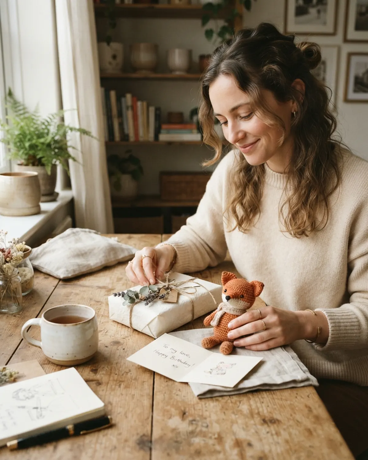 Món quà sinh nhật handmade nhỏ được chuẩn bị dành tặng bạn gái