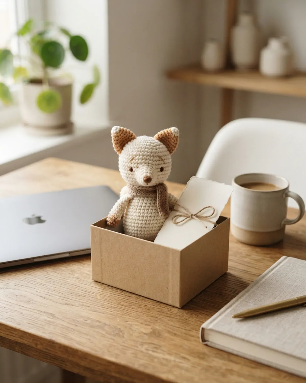 Little Friend bằng len làm quà tặng cho người bắt đầu công việc mới