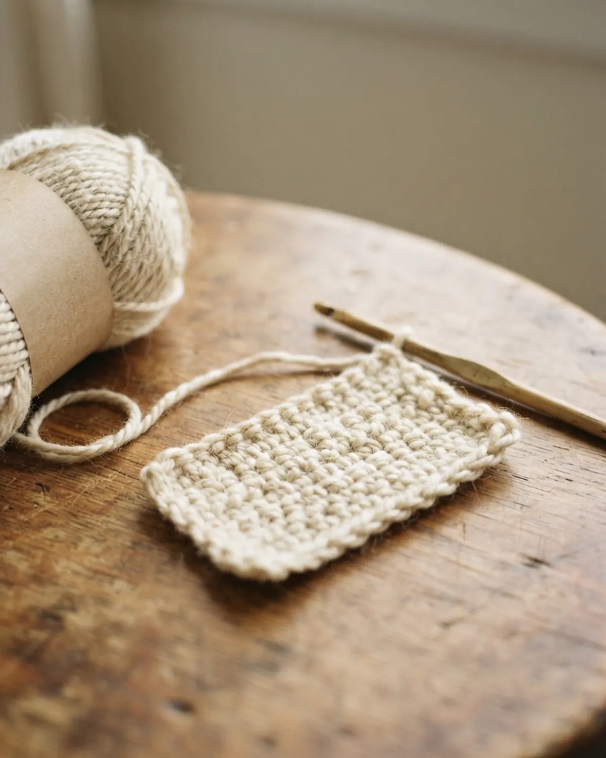 Những mũi len đầu tiên của người mới học crochet