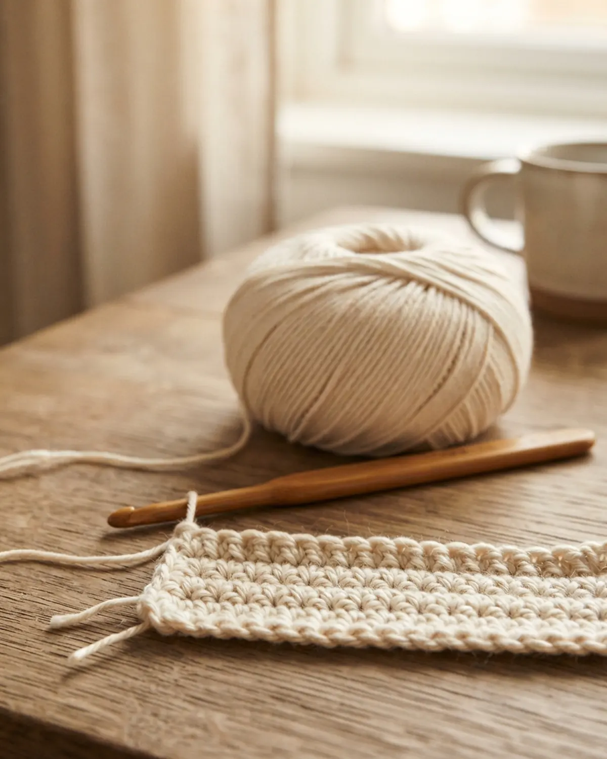 Kim móc và sợi len cơ bản cho người mới học crochet