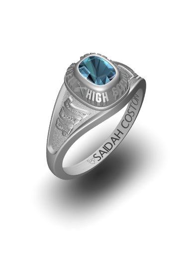 Princess cut class ring online