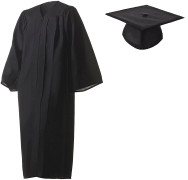 Cap, gown, tassel & medallion unit 
