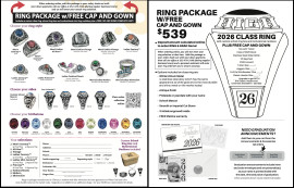 Other - RING PACKAGE includes FREE CAP & GOWN, CLASS RING, CUSTOM SCHOOL RING BOX, MOTIVATIONAL NECKLACE & CELEBRATION ITEMS (see description for how to complete order)