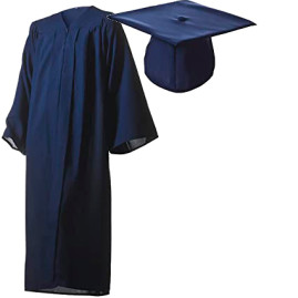 Cap, gown, tassel, Stole (Black Keeper Gown)