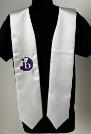 Other - IB Purple- White Stole