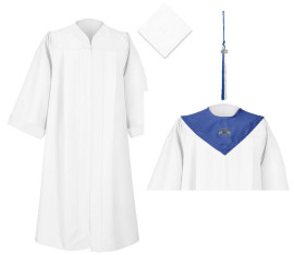 Cap, Gown & Tassel Unit With Class Hood