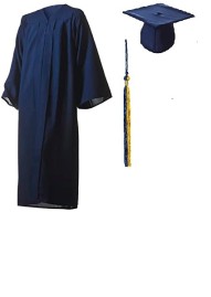 Cap, gown, tassel & medallion unit (Rental gown)