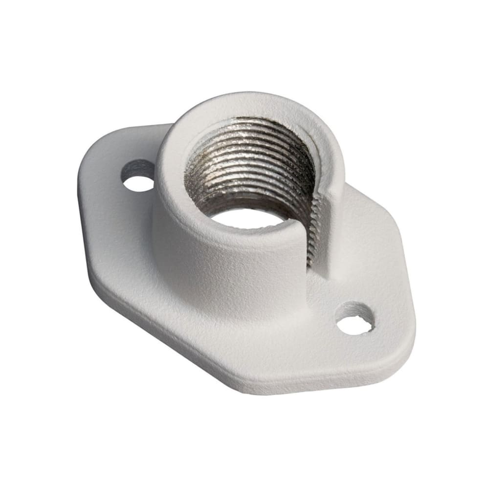Mounting Bracket, 21/2" x 11/2" Textured White Aluminum For Low Voltage Fixtures Surface