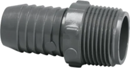 Insert Adapter, 1-1/2" Insert x MNPT Gray PVC Schedule 40