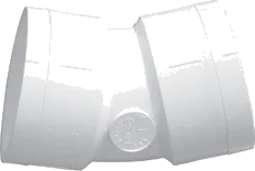 Elbow, 2-1/2" Slip White PVC Schedule 40 22-1/2 Degree