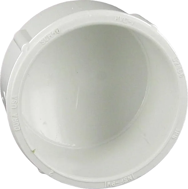 Cap, 2" Slip White PVC Schedule 40