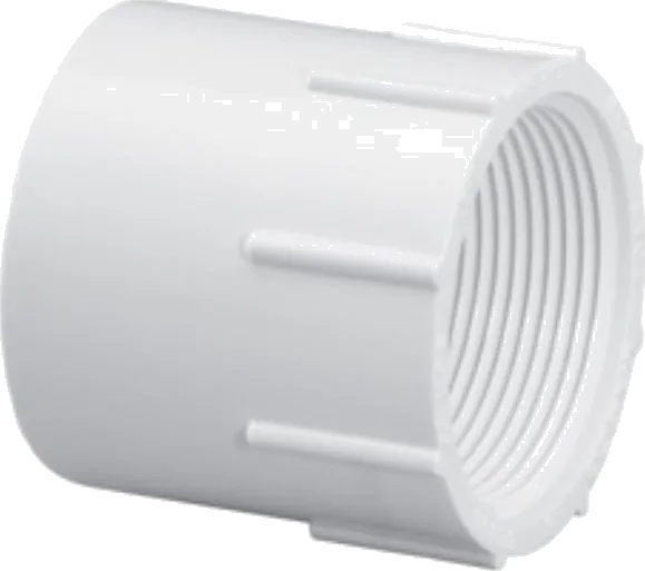 Adapter, 1-1/2" Slip x FPT White PVC Schedule 40