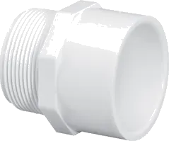 Adapter, 1" MPT x Slip White PVC Schedule 40