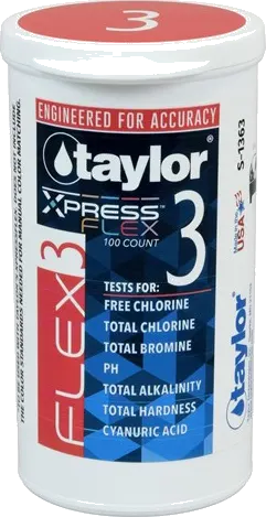 Taylor Xpress Flex 3 7-Way Test Strips, 100-Pack