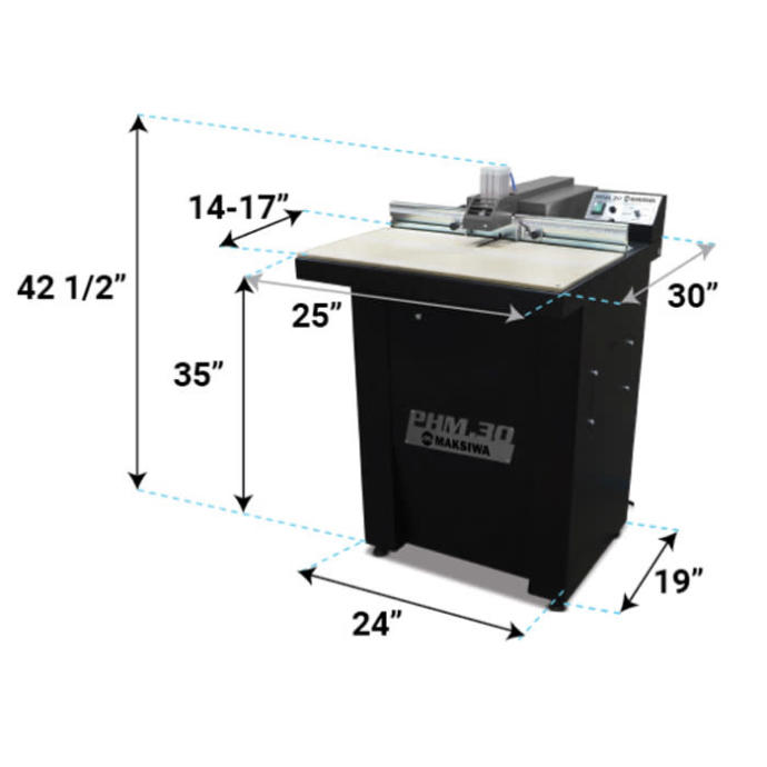 Maksiwa PHM.30 Pocket Hole Machine 4-deg Driver Bit Angle